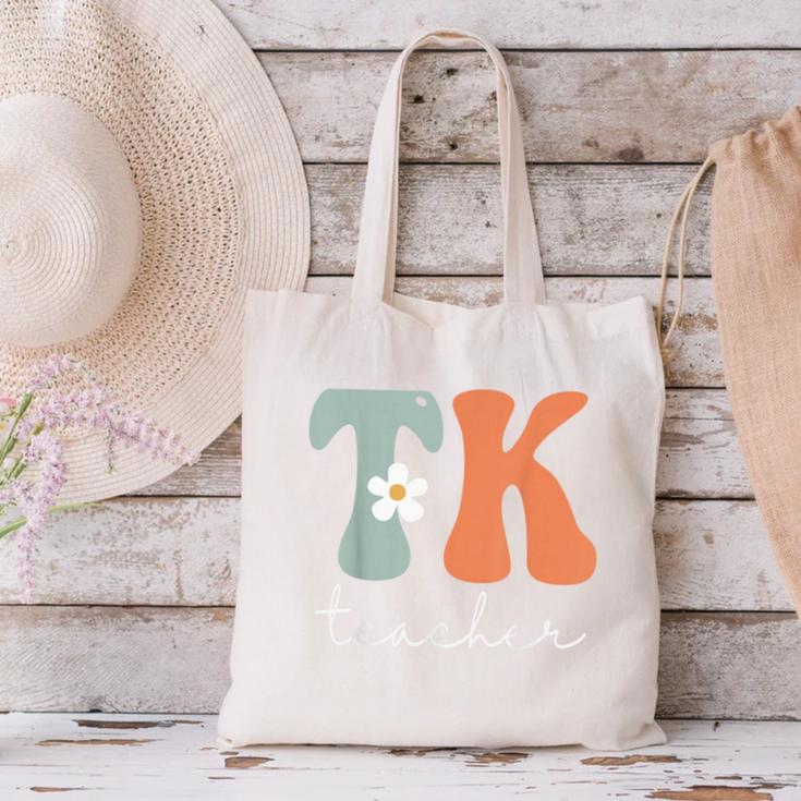 TK Teacher Retro Groovy Vintage Happy First Day Of School Canvas Tote Bag, Groovy Teacher Tote Bags, gift for family, gift for coworker TK Teacher Retro Groovy Vintage Happy First Day Of School Canvas Tote Bag, Groovy Teacher Tote Bags, gift for family, gift for coworker