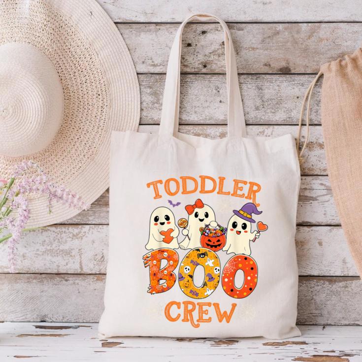 Toddler Boo Crew Halloween Costume For Teacher Kids Canvas Tote Bag, gift for family, gift for coworker
