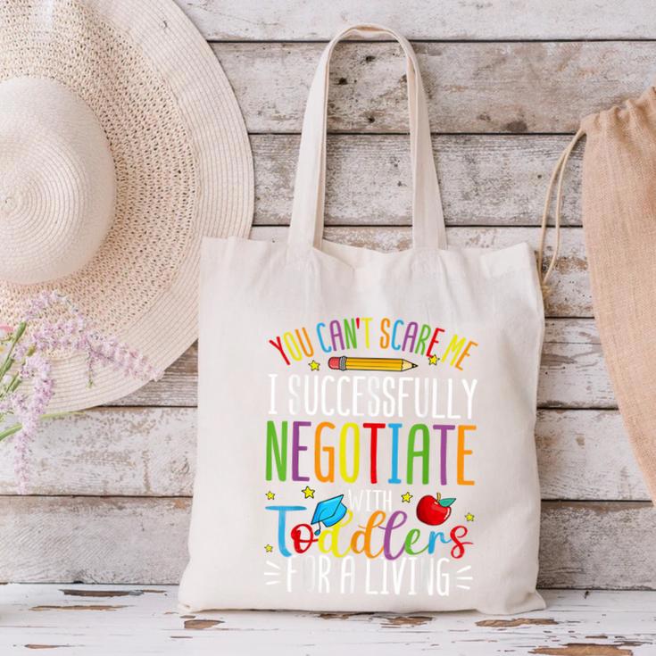 Toddler Negotiator Preschool Teacher Humor Babysitters Canvas Tote Bag, gift for family, gift for coworker Toddler Negotiator Preschool Teacher Humor Babysitters Canvas Tote Bag, gift for family, gift for coworker