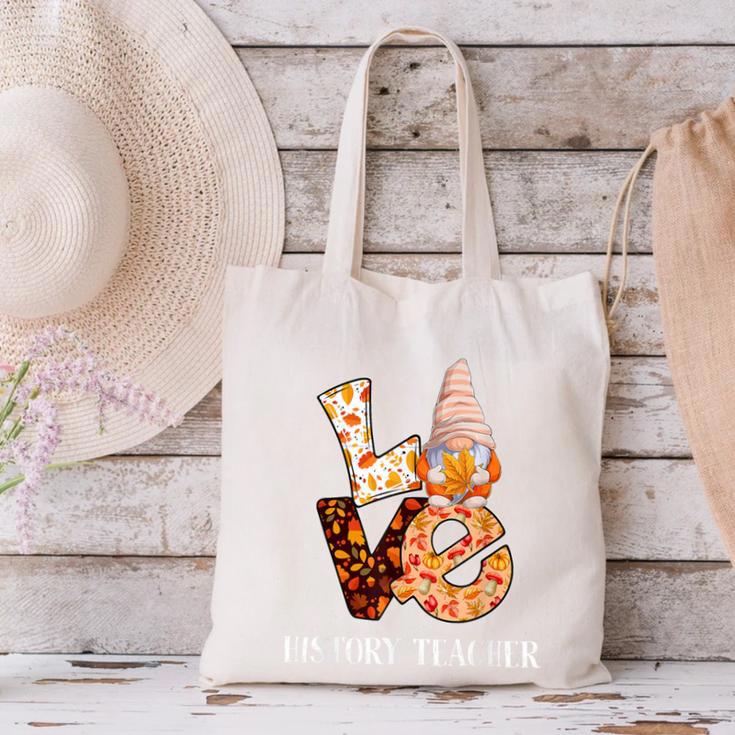 History Teacher Love Autumn Fall Gnome For Teachers For Men Women Canvas Tote Bag, History Teacher Tote Bags, gift for family, gift for coworker History Teacher Love Autumn Fall Gnome For Teachers For Men Women Canvas Tote Bag, History Teacher Tote Bags, gift for family, gift for coworker
