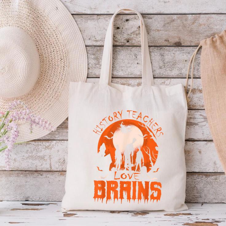 History Teachers Love Brains Halloween Teacher For Men Women Canvas Tote Bag, History Teacher Tote Bags, gift for family, gift for coworker History Teachers Love Brains Halloween Teacher For Men Women Canvas Tote Bag, History Teacher Tote Bags, gift for family, gift for coworker