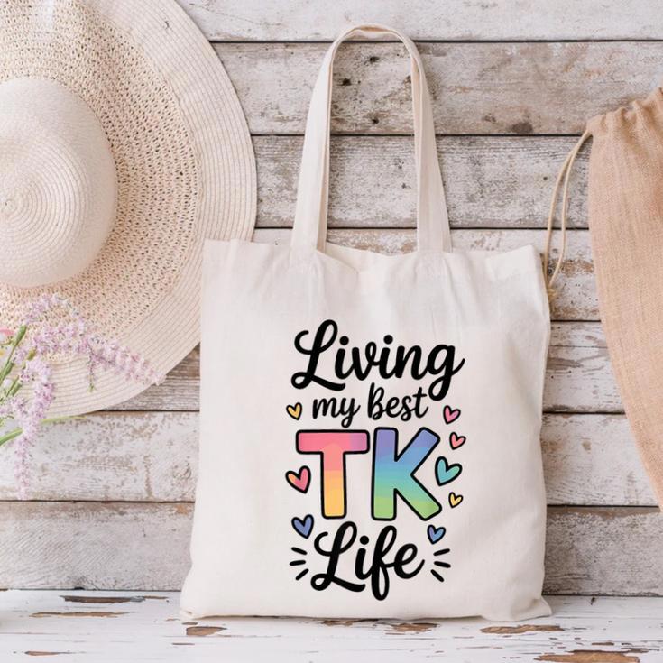 Transitional Kindergarten TK Teacher Canvas Tote Bag, gift for family, gift for coworker Transitional Kindergarten TK Teacher Canvas Tote Bag, gift for family, gift for coworker