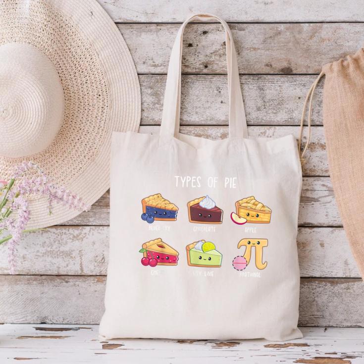 Types Of Pie Pi Day Math Teacher Geek 314 Math Pun Canvas Tote Bag, gift for family, gift for coworker Types Of Pie Pi Day Math Teacher Geek 314 Math Pun Canvas Tote Bag, gift for family, gift for coworker