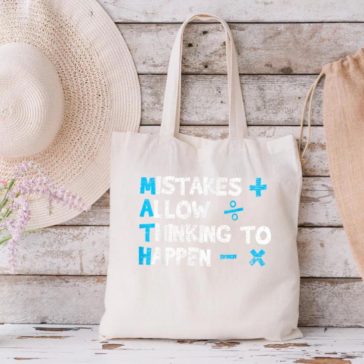 Vintage Math Teacher Saying Canvas Tote Bag, gift for family, gift for coworker