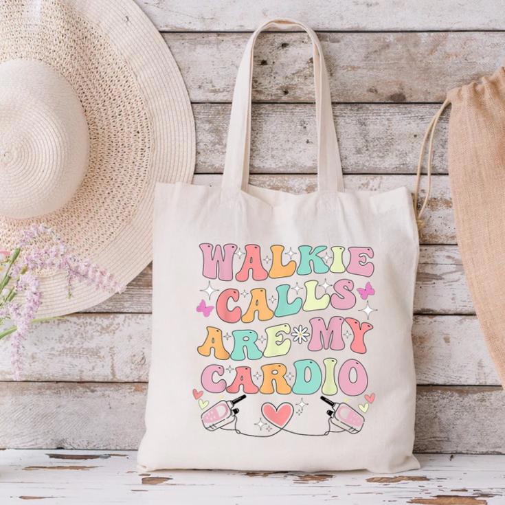 Walkie Calls Are My Cardio Special Education Teacher School Canvas Tote Bag, gift for family, gift for coworker Walkie Calls Are My Cardio Special Education Teacher School Canvas Tote Bag, gift for family, gift for coworker
