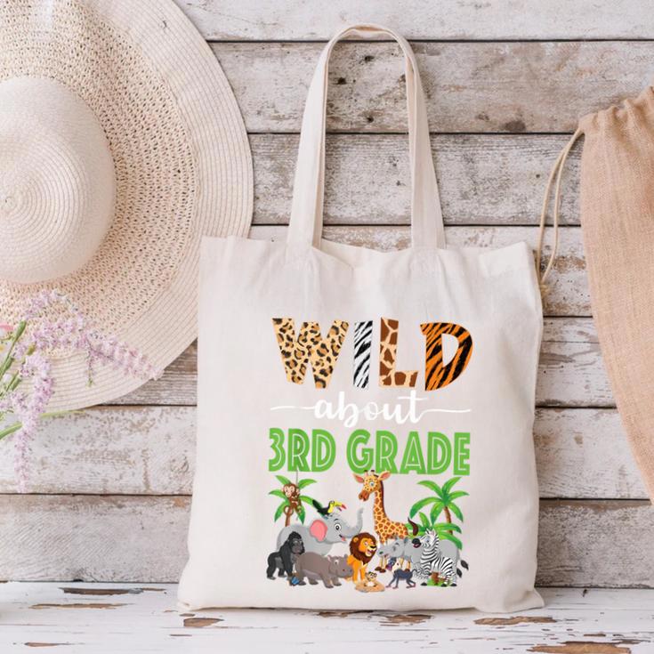 Wild About 3rd Grade Teacher Student Third Grade Zoo Safari Canvas Tote Bag, gift for family, gift for coworker Wild About 3rd Grade Teacher Student Third Grade Zoo Safari Canvas Tote Bag, gift for family, gift for coworker