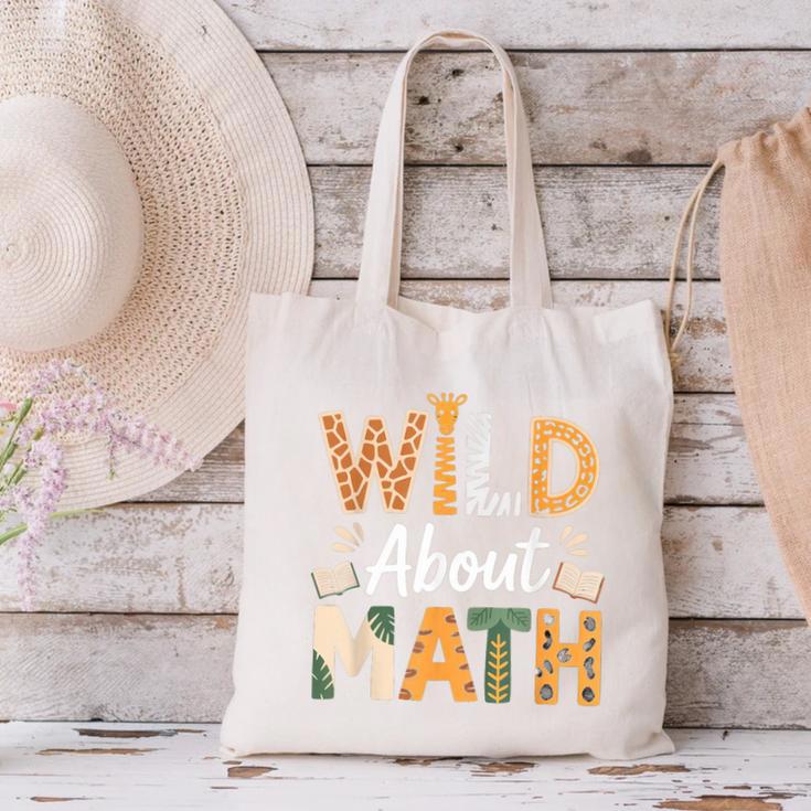 Wild About Math Cute Teacher Student Math Club Canvas Tote Bag, gift for family, gift for coworker Wild About Math Cute Teacher Student Math Club Canvas Tote Bag, gift for family, gift for coworker