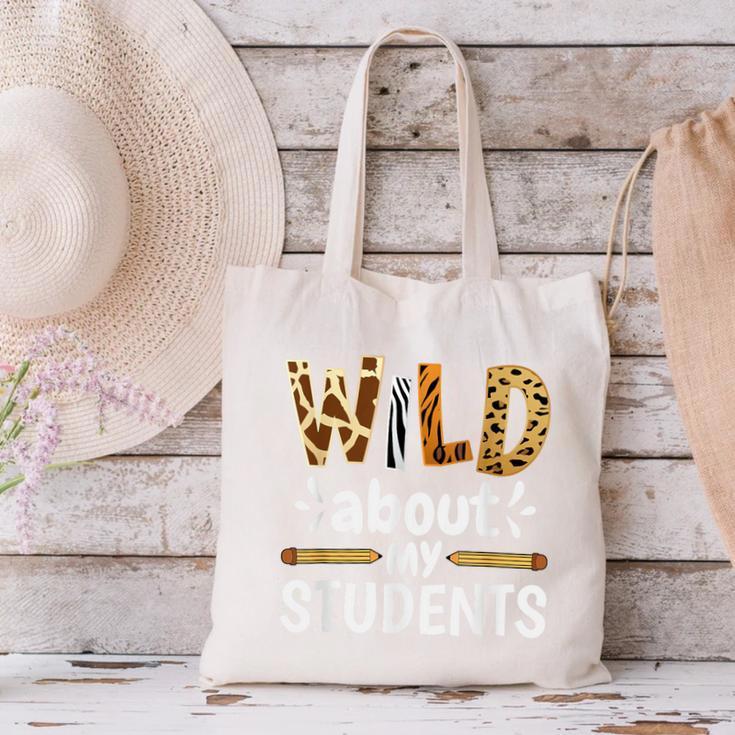 Wild About My Students School Teachers And Students Canvas Tote Bag, gift for family, gift for coworker