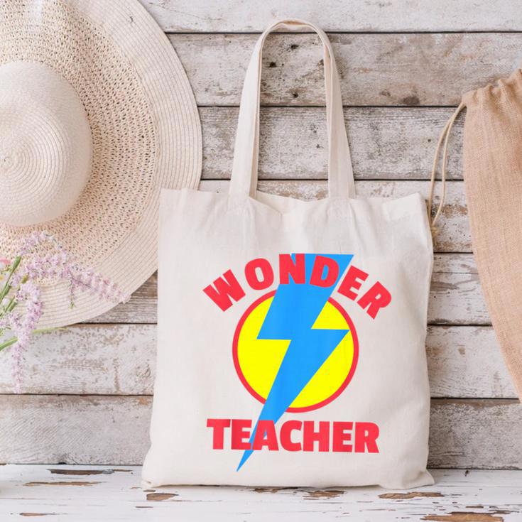 Wonder Teacher Teacher Halloween Tshirt Canvas Tote Bag, gift for family, gift for coworker