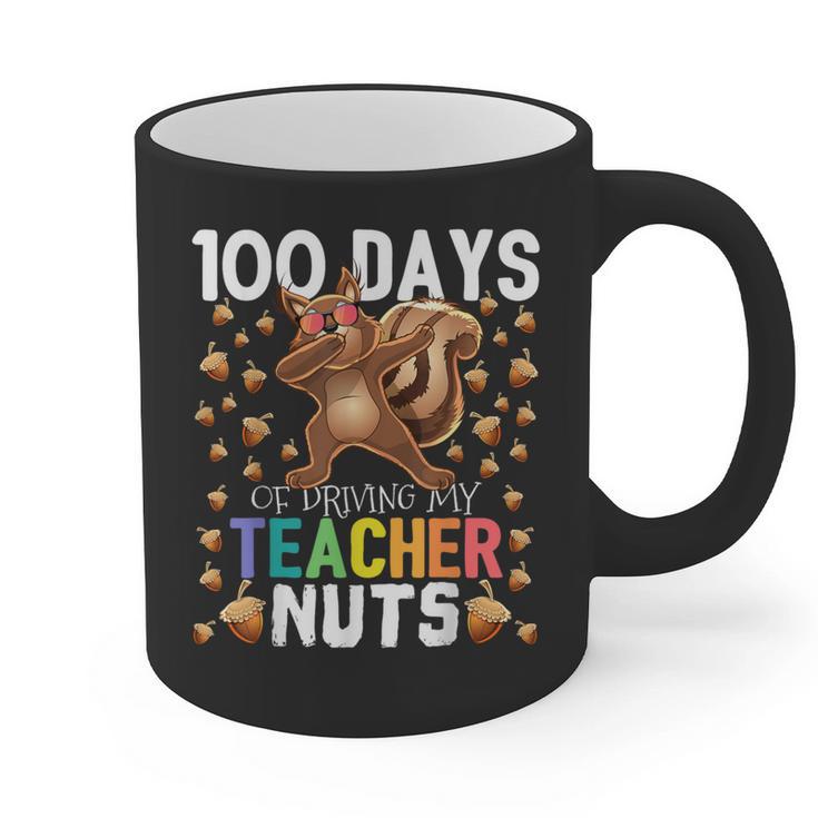 100 Days Of Driving My Teacher Nuts Dabbing Squirrel School Graphic Print Coffee Mug
