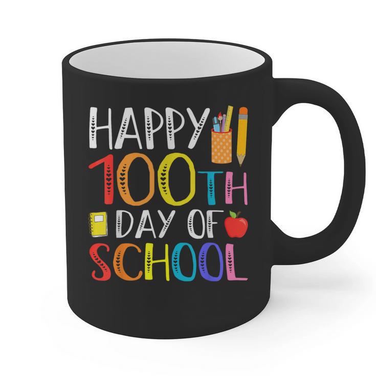 100 Days Of School Teacher And Student Graphic Print Coffee Mug