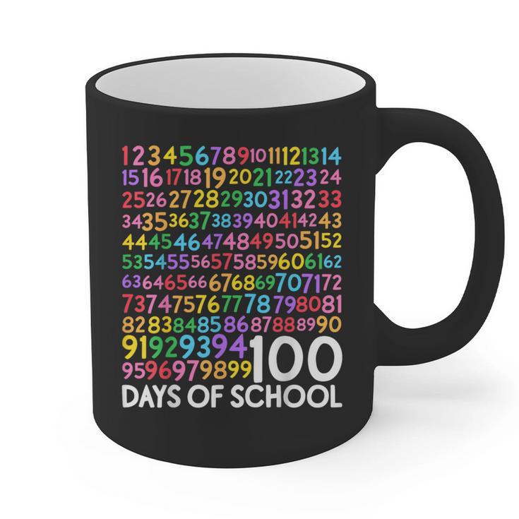 100th Day Of School Teacher Kids 100 Days Math Numbers Graphic Print Coffee Mug