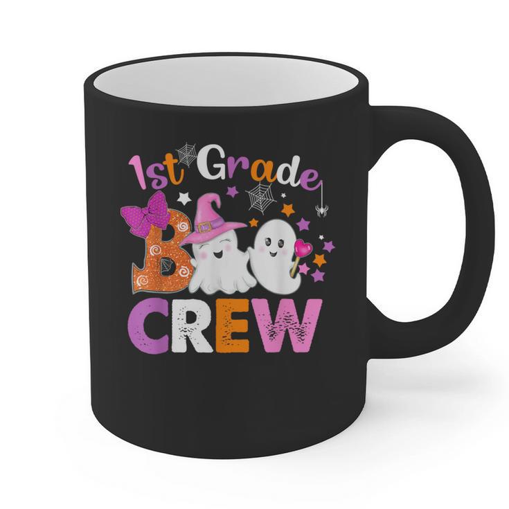 1st Grade Boo Crew First Grade Halloween Costume Teacher Kid Graphic Print Coffee Mug