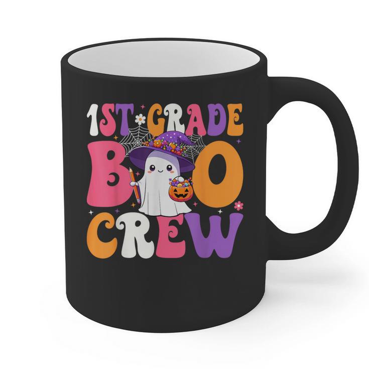 1st Grade Boo Crew Halloween First Grade Halloween Teacher Graphic Print Coffee Mug