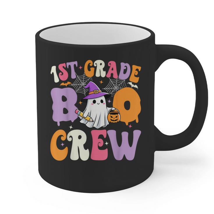 1st Grade Boo Crew Spooky First Grade Halloween Teacher Graphic Print Coffee Mug