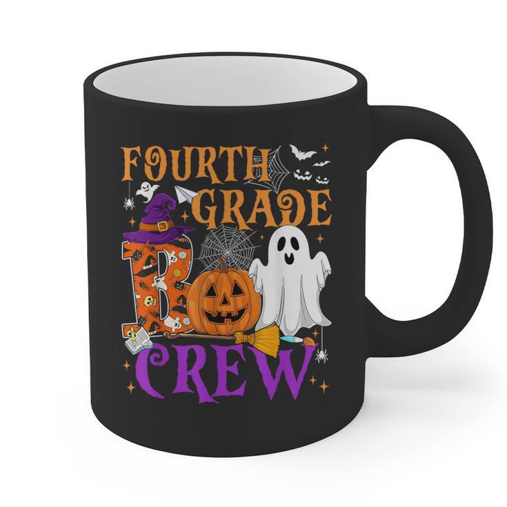 4th Grade Boo Crew Teacher Student Halloween Costume Graphic Print Coffee Mug
