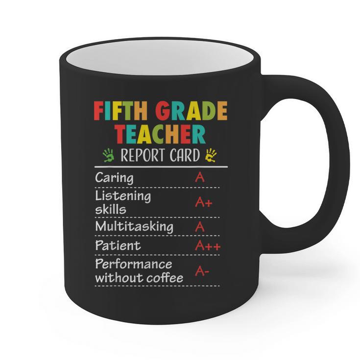5th Grade Teacher Report Card Appreciation Men Women Graphic Print Coffee Mug