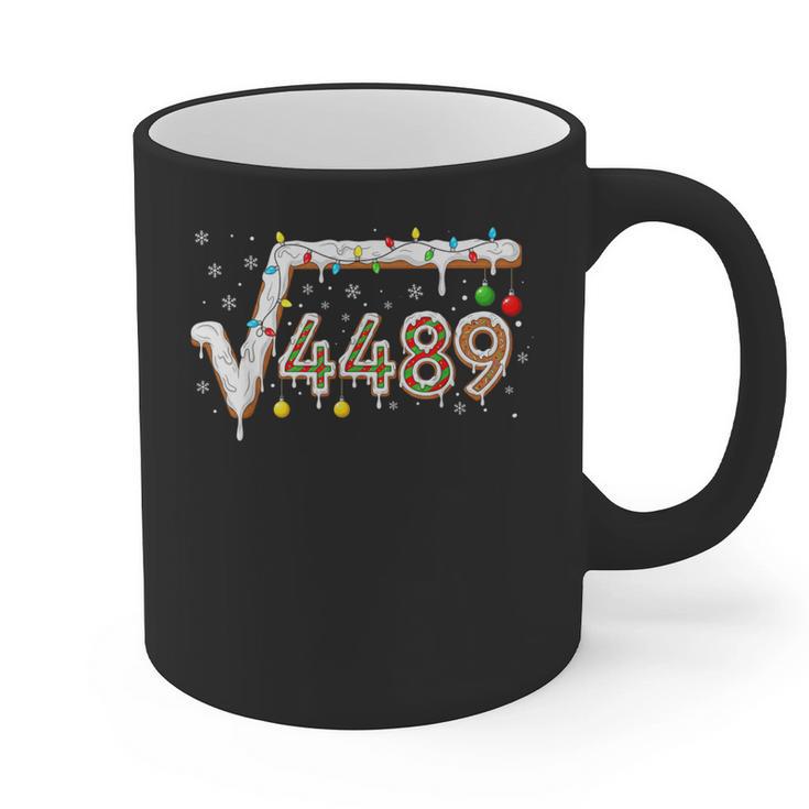 67 Meme Square Root 4489 Slang Math Teacher Christmas Graphic Print Coffee Mug