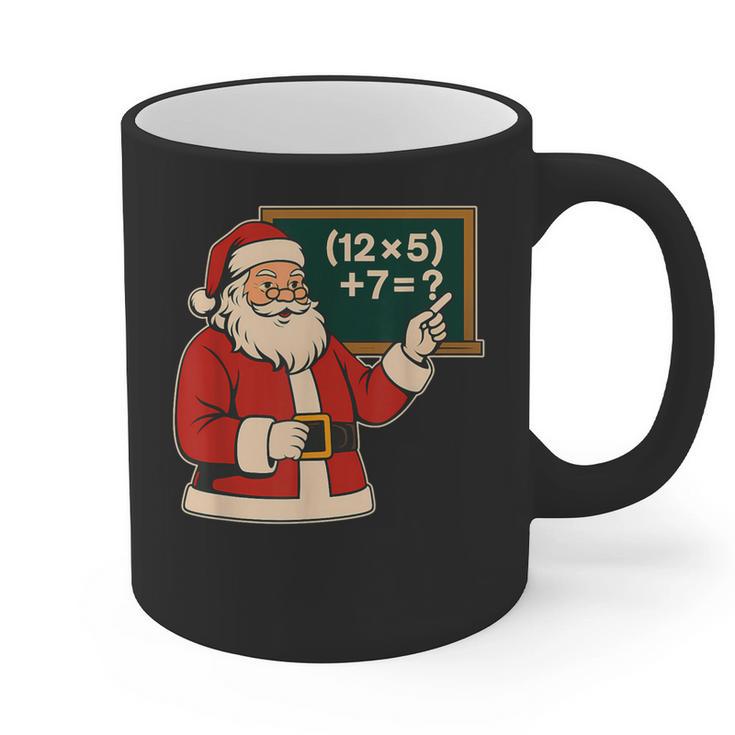 67 Teacher Christmas Santa Six Seven Meme Brainrot Math Joke Graphic Print Coffee Mug