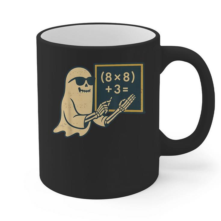 67 Teacher Halloween Skeleton Ghost Six Seven Meme Math Graphic Print Coffee Mug