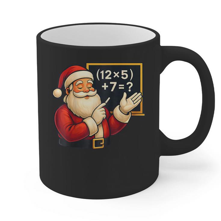 67 Teacher Santa Christmas Six Seven Meme Math Xmas Graphic Print Coffee Mug