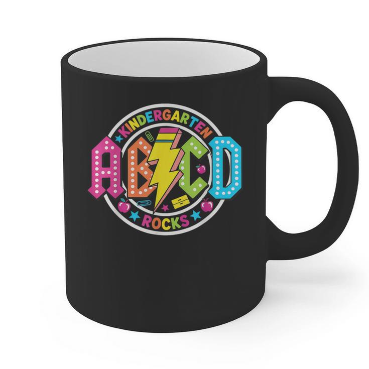 ABCD Kindergarten Rocks Back To School Teachers Students Graphic Print Coffee Mug