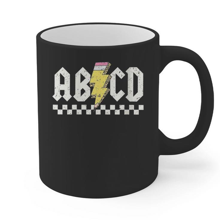 ABCD Teacher Graphic Print Coffee Mug