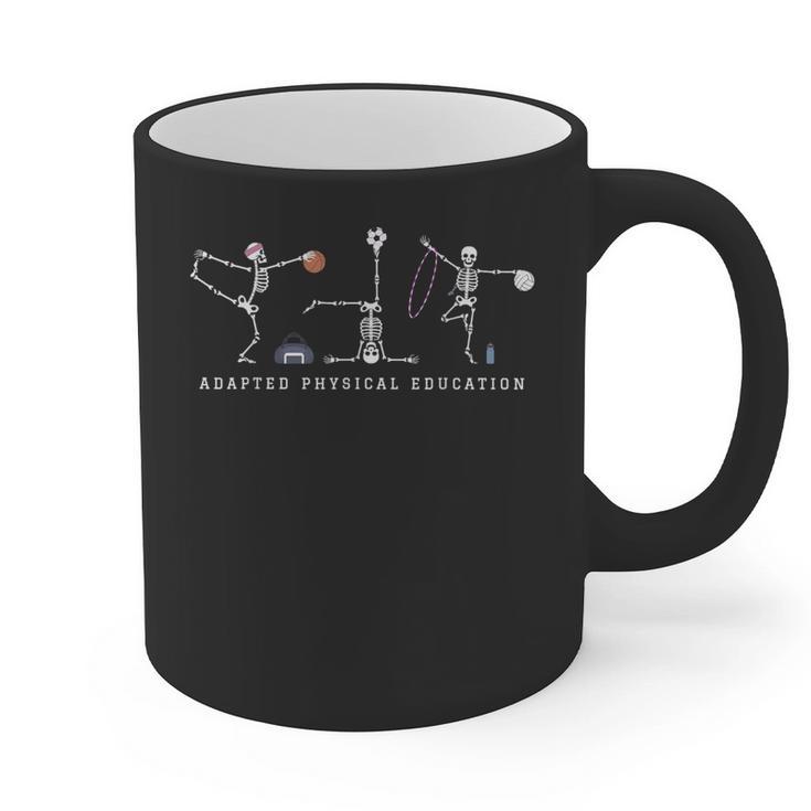 Adapted Physical Education Teacher Skeleton Sports Phys Ed Graphic Print Coffee Mug