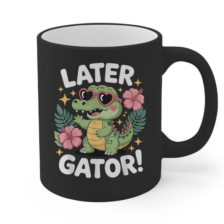 Alligator Later Gator Teacher Summer Last Day Fun Graphic Print Coffee Mug