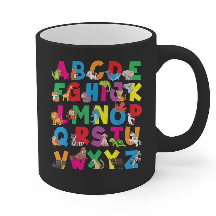 Alphabet Animals ABCs Zoo Kids Boys Girls Teacher Graphic Print Coffee Mug