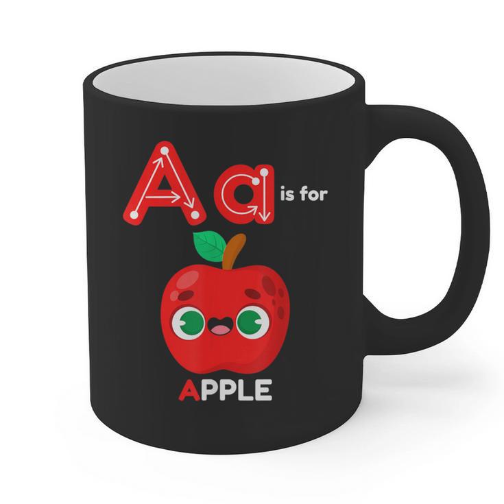 A Is For Apple Pre-K Kindergarten Teacher Student Graphic Print Coffee Mug