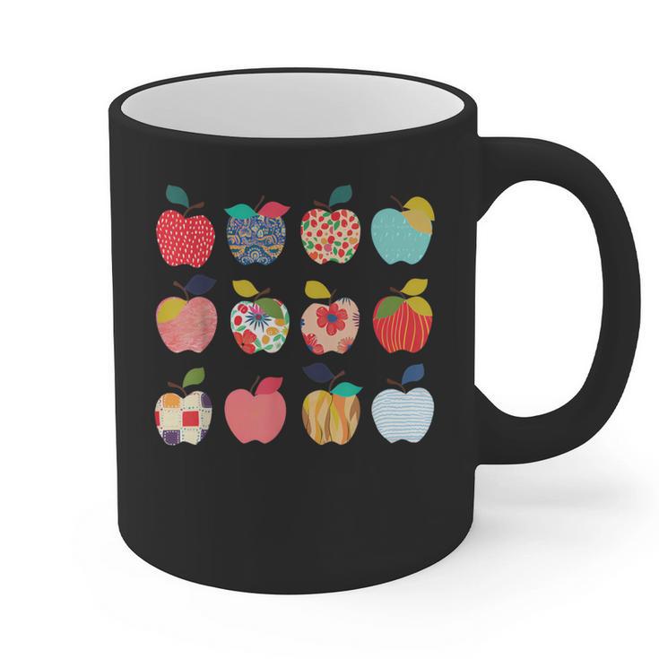 Art Apples Back To School For Teacher Student Graphic Print Coffee Mug