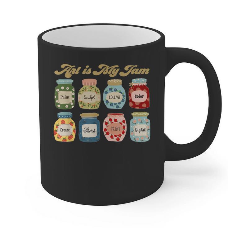 Art Is My Jam Art Teacher Specials Team Steam Teacher Graphic Print Coffee Mug