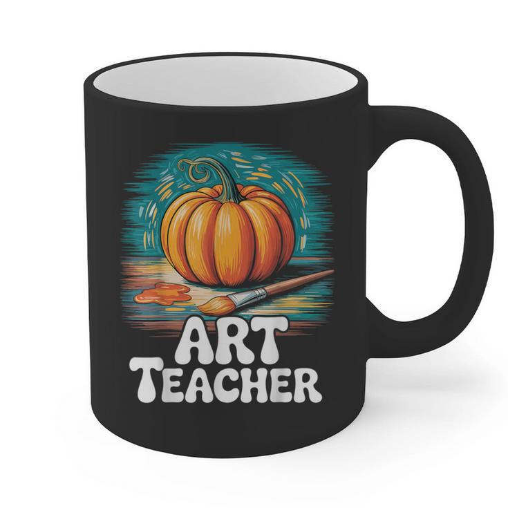 Art Teacher Pumpkin Painting Halloween Costume Graphic Print Coffee Mug