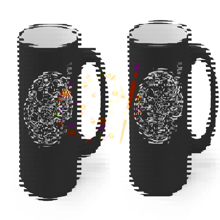 Art Teacher Pumpkin Scary Halloween Costume Men Women Graphic Print Coffee Mug