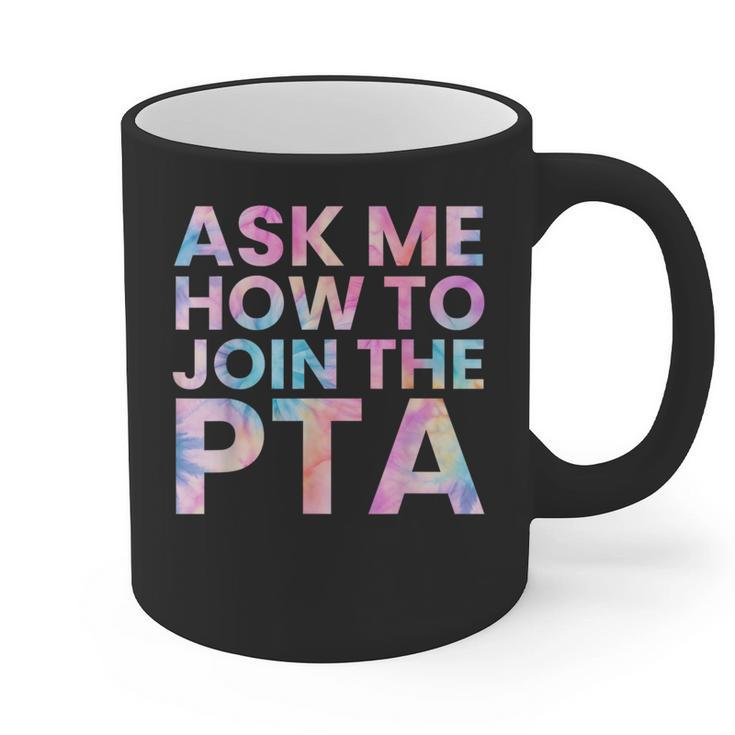 Ask Me How To Join PTA Crew Parent Teacher Matching School Graphic Print Coffee Mug