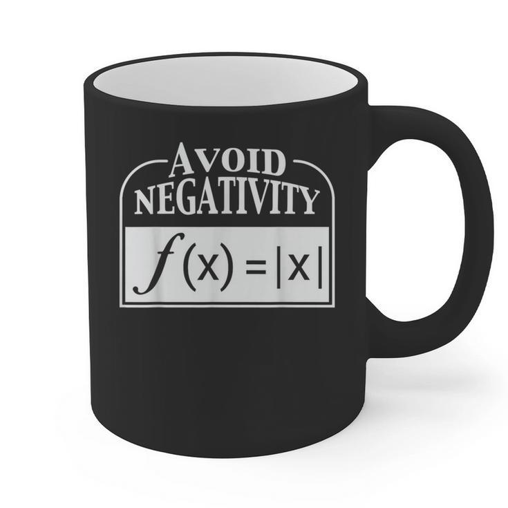 Avoid Negativity Math Teacher Graphic Print Coffee Mug