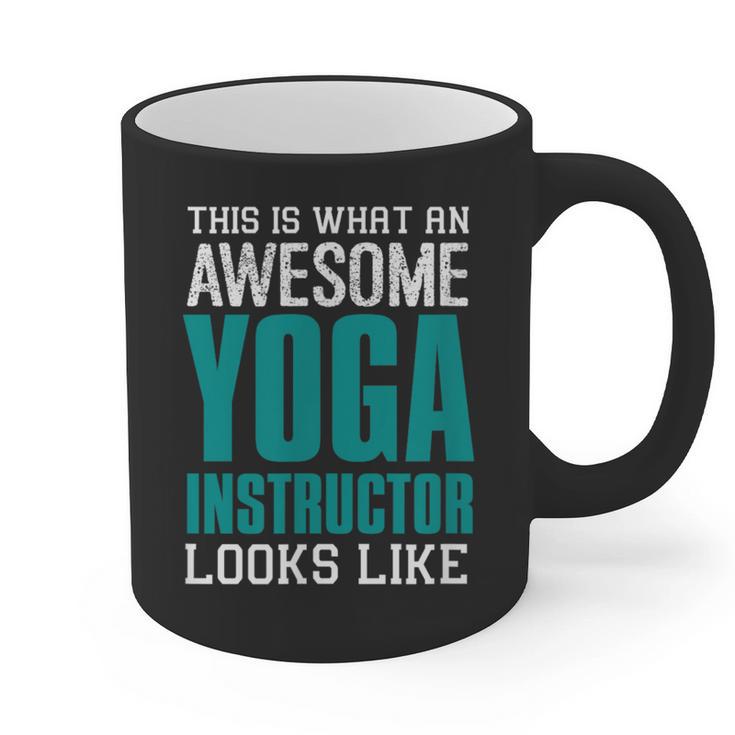 This Is What An Awesome Yoga Instructor Yoga Teacher Graphic Print Coffee Mug