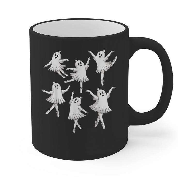 Ballet Ghost Dancer Spooky Dance Teacher Halloween Costume Graphic Print Coffee Mug