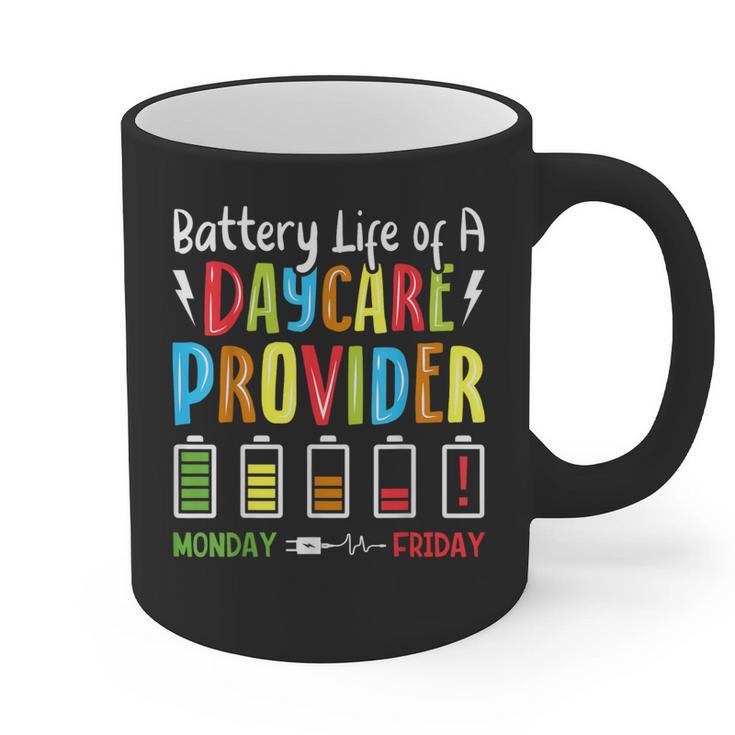 Battery Life Of Daycare Provider Childcare Teacher Graphic Print Coffee Mug