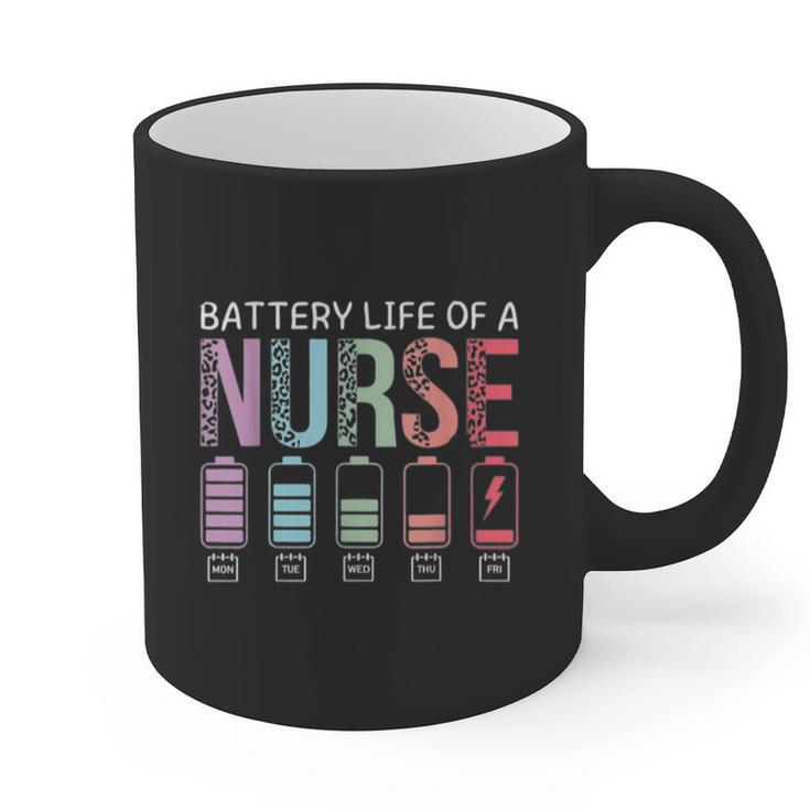 Battery Life Of A Nurse School Teacher Appreciation Graphic Print Coffee Mug