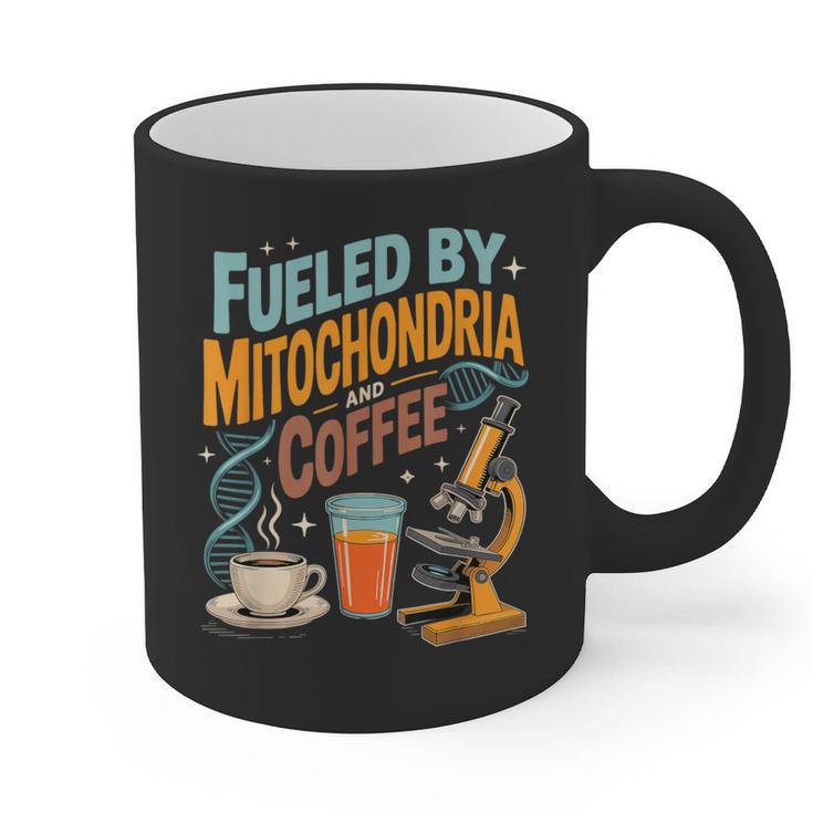 Biology Teacher Science Fueled By Mitochondria Coffee Graphic Print Coffee Mug