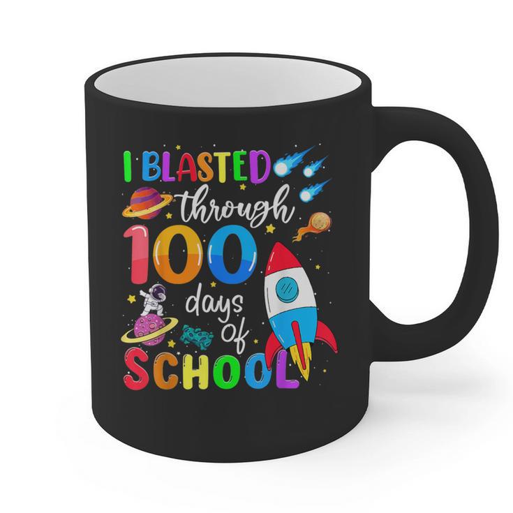 I Blasted Through 100 Days Of School 100th Day Teacher Kids Graphic Print Coffee Mug