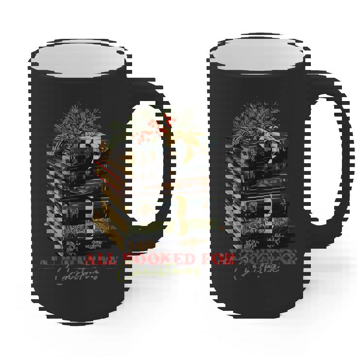 All Booked For Christmas Christmas Book Tree For Teacher For Men Women Kids Graphic Print Coffee Mug