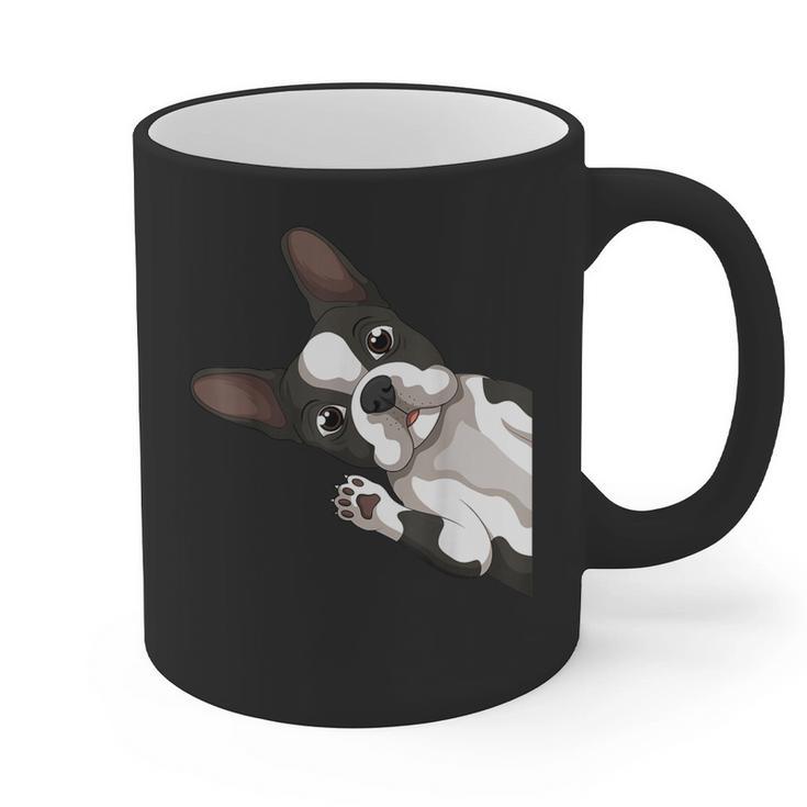 Boston Terrier Bostie Dog Kids Boys Girls Graphic Print Coffee Mug