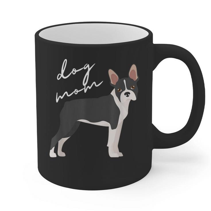 Boston Terrier Dog Mom Woman Women Graphic Print Coffee Mug