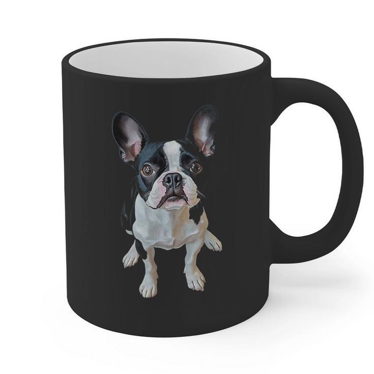 Boston Terrier Dog Motif Pet Art Boston Terrier Men Women Kids Graphic Print Coffee Mug