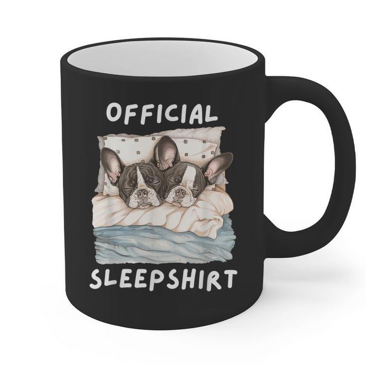Boston Terrier Dog Official Sleepshirt Pajamas Nightgown Men Women Girls Kids Graphic Print Coffee Mug, trending gift