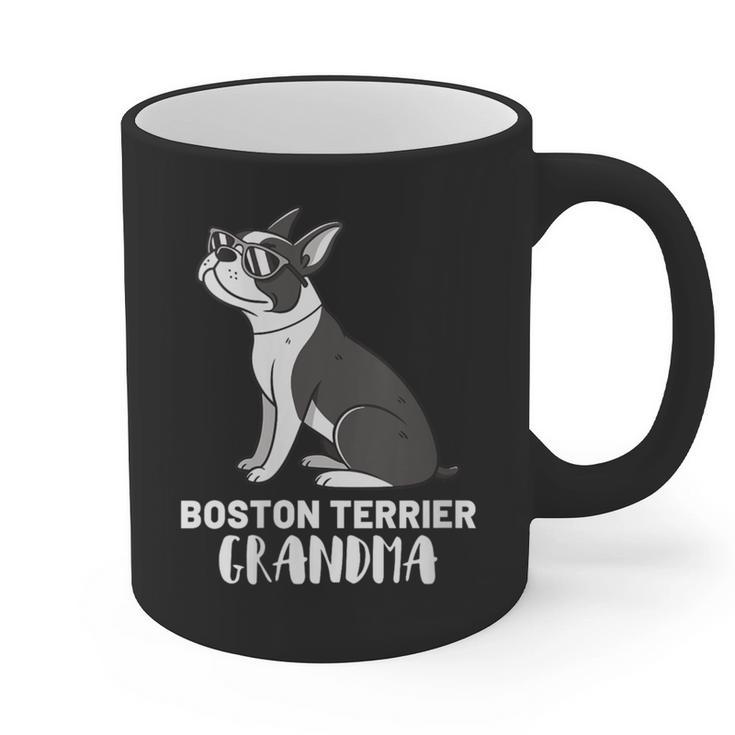 Boston Terrier Dog Owner Grandma Graphic Print Coffee Mug, trending gift