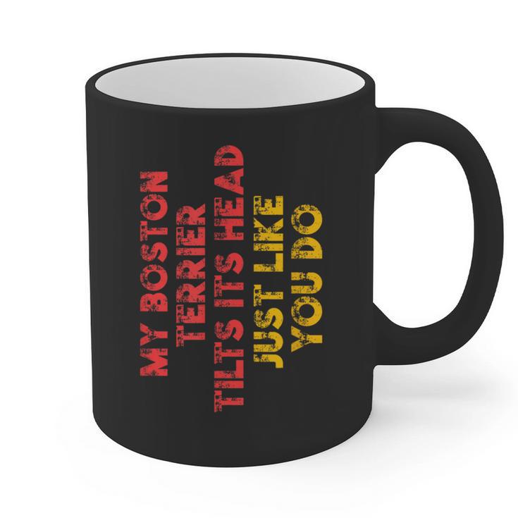 Boston Terrier Mom Dad Dog Lover Owner Women Men Graphic Print Coffee Mug